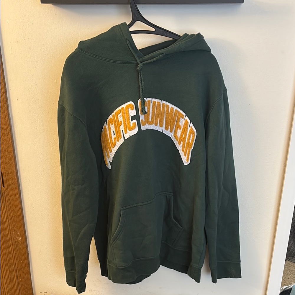 Pacific Sunwear Green Collegiate Sweater
